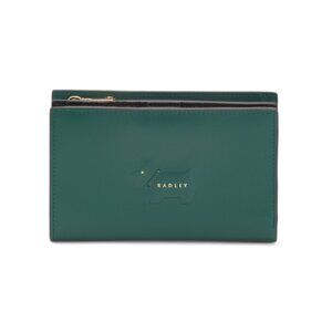 RADLEY LONDON Olive Green Leather Puffy Protect Medium Bi-fold Wallet